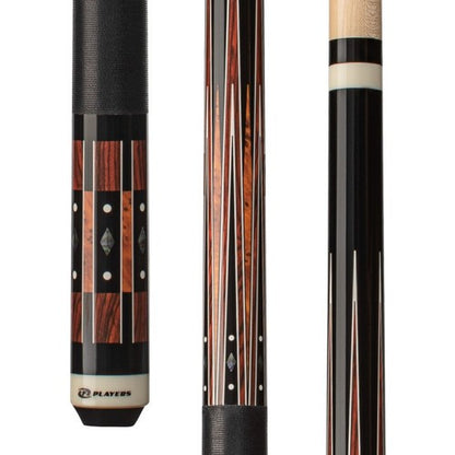 Players G4144 Black &amp; Cocobolo Cue with Black Linen Wrap! Free Shipping!