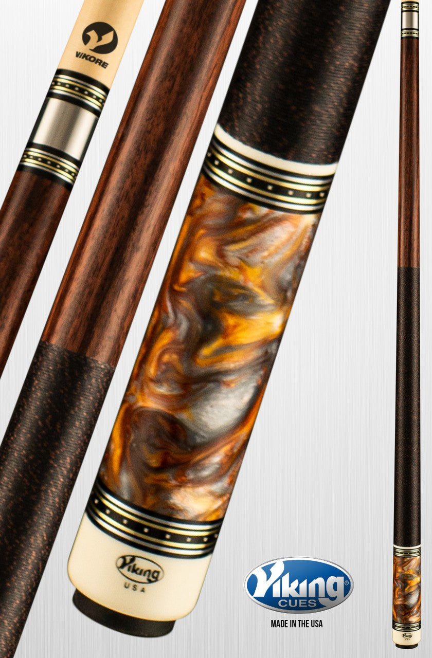 Viking Cues Twilight TW0500 Pool Cue, Linen Wrap, ViKORE Performance Shaft, USA