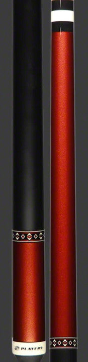 Players Copper Gloss Wrapless Pool Cue C601 with Lifetime Guarantee, 15" Taper