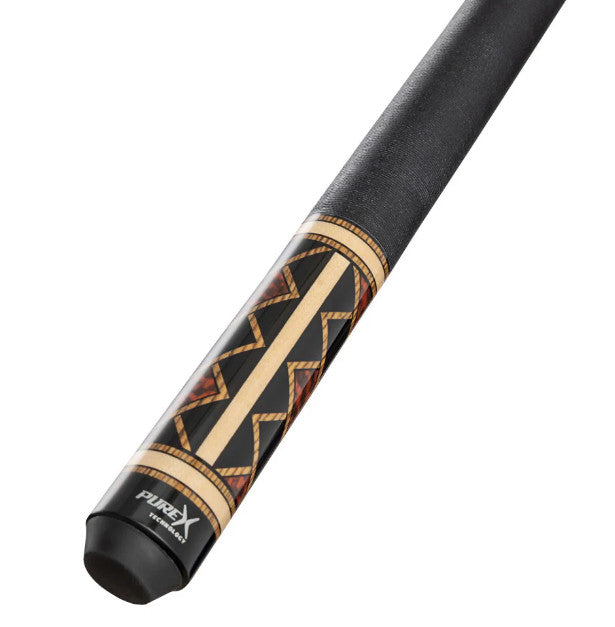 Pure X Pool Cue 12.75mm Shaft Bocote Thuya Burl Black Linen Wrap񎟿
