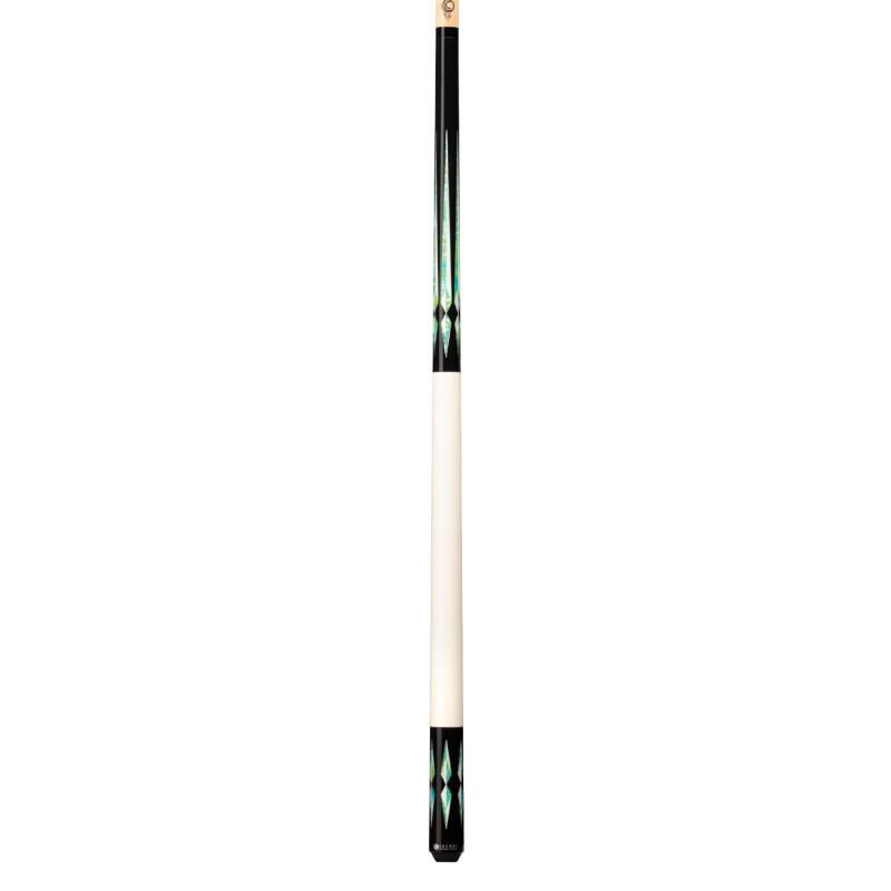 Lucasi Custom LZC48 Black/Green &amp; Blue Poly Inlay Points Pool/Billiard Cue Stick