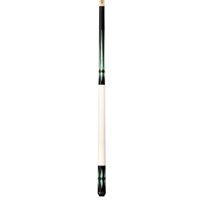 Lucasi Custom LZC48 Black/Green &amp; Blue Poly Inlay Points Pool/Billiard Cue Stick