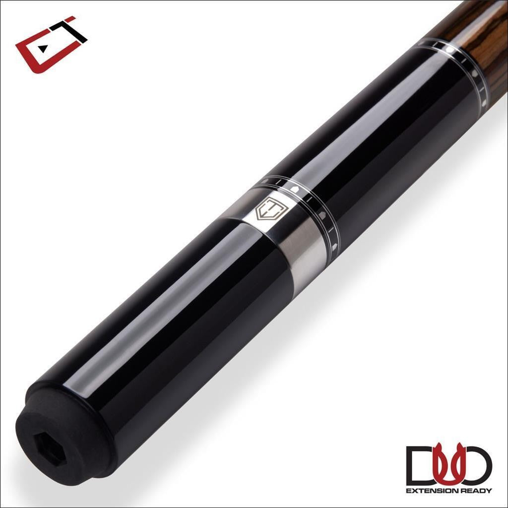 Cuetec Cynergy Truewood Ebony I Pool Cue, 11.8mm Carbon Shaft No Wrap