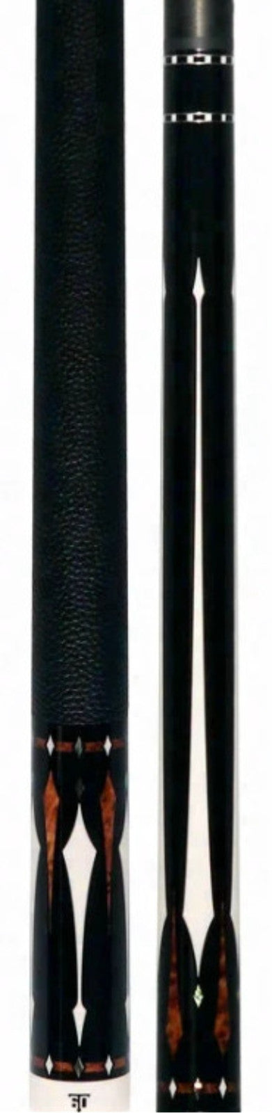 Triple 60 Carnivale CN2 Billiards Cue, Ebony Amboyna Burl Inlays