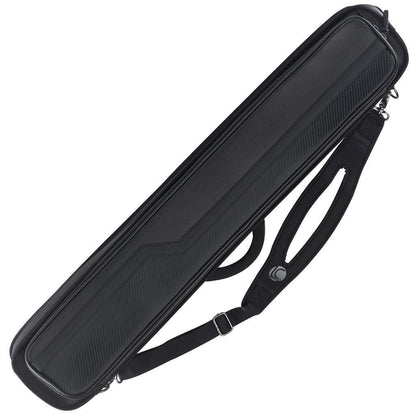 Lucasi LC948W Soft Cue Case - Black 4×8 Holds 4 Butts &amp; 8 Shafts