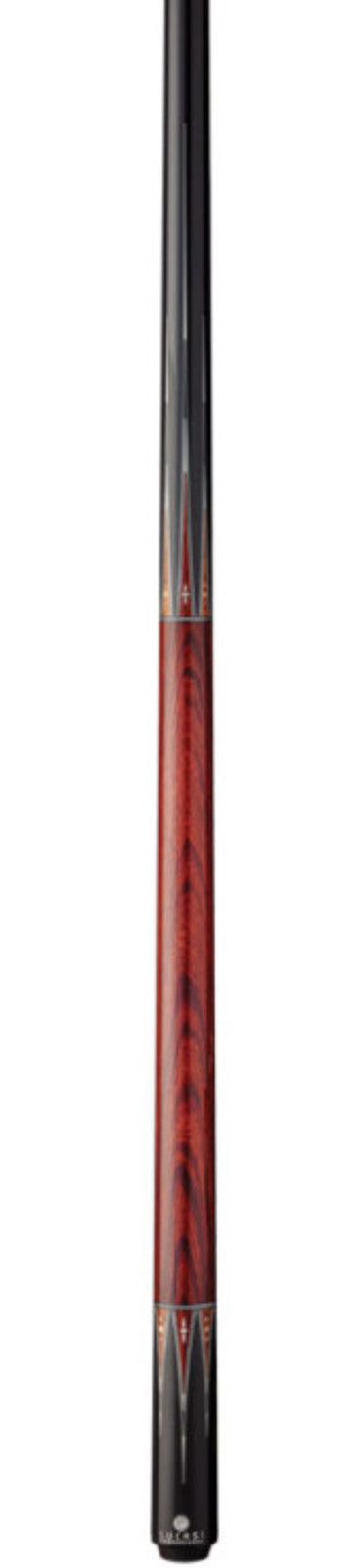 Lucasi Professional Pool Cue Butt Midnight Black Thuya Burl Radial Pin