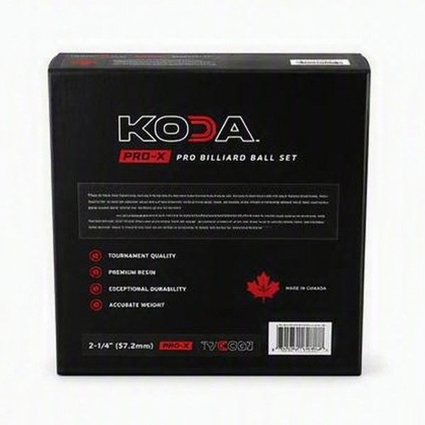 Koda KBPX Pro X Billiard Ball Set – Lifetime Guarantee For Home Use