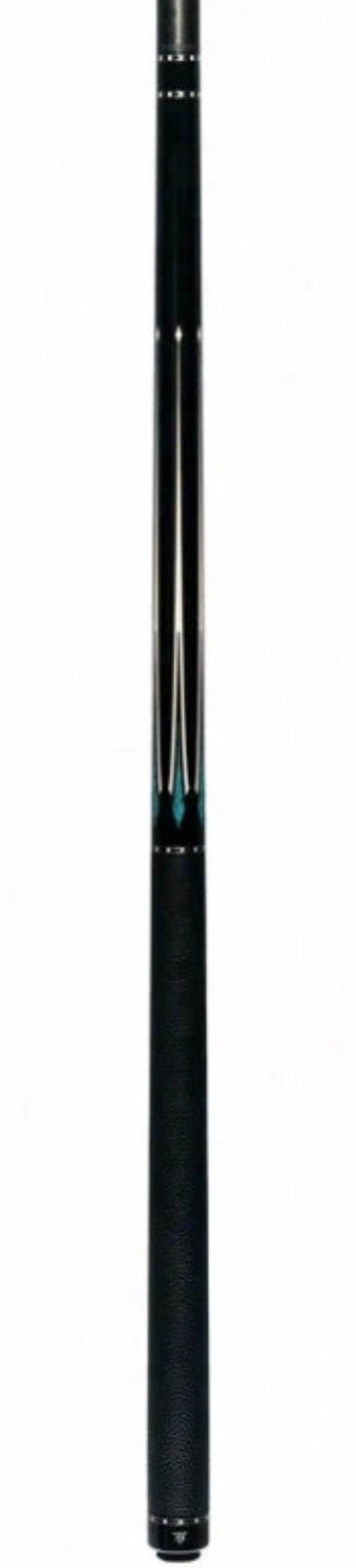 Triple Sixty Carnivale CN1 Pool Cue Ebony Turquoise Inlays Leather Wrap