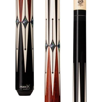 Pure X HXTE1 Pool Cue Stick 12.75mm Low Deflection Kamui Tip Wrapless