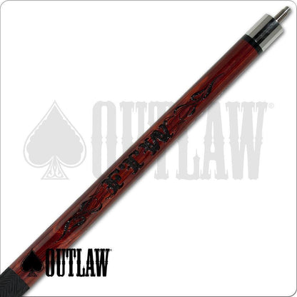 Outlaw OLBK02 Break Pool Cue 19oz Eagle FTW Flames Maple Shaft 29in