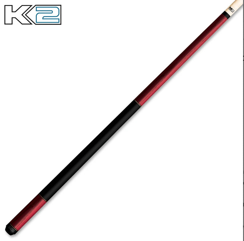K2 KL119 Pool Cue Red Exotic Wood 12.5mm Low Deflection Shaft Billiards