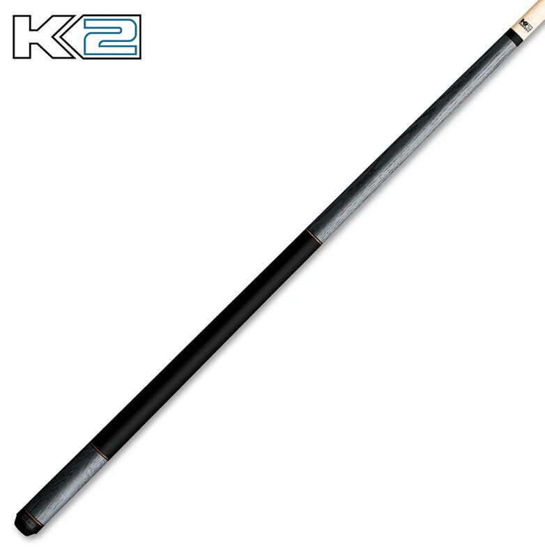 K2 Pool Cue KL118 Gray Exotic Wood With Dual Copper Rings! 12.5 mm Shaft!