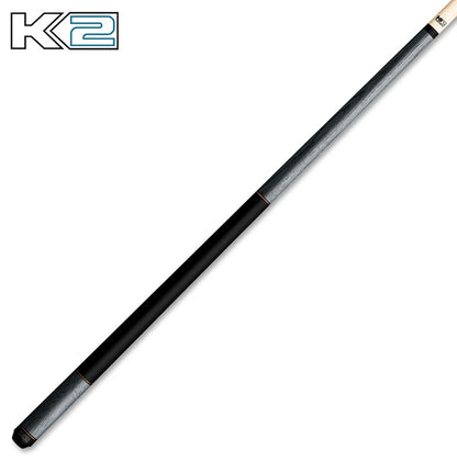 K2 Pool Cue KL118 Gray Exotic Wood With Dual Copper Rings! 12.5 mm Shaft!