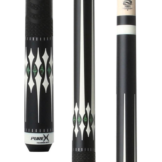 PureX HXT68 Pool Cue 11.75mm Low Deflection Shaft Kamui Tip MZ Grip