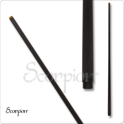 Scorpion Carbon Fiber Pool Cue, 12.4mm Shaft, Green Sneaky Pete, 19oz