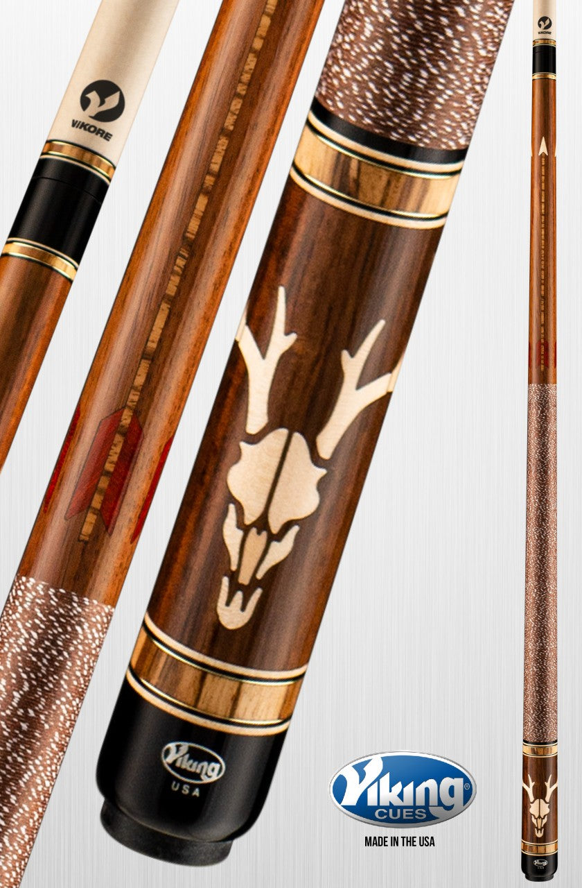 Viking Cues Defender DF0600 Pool Cue Linen Wrap ViKORE Performance Shaft