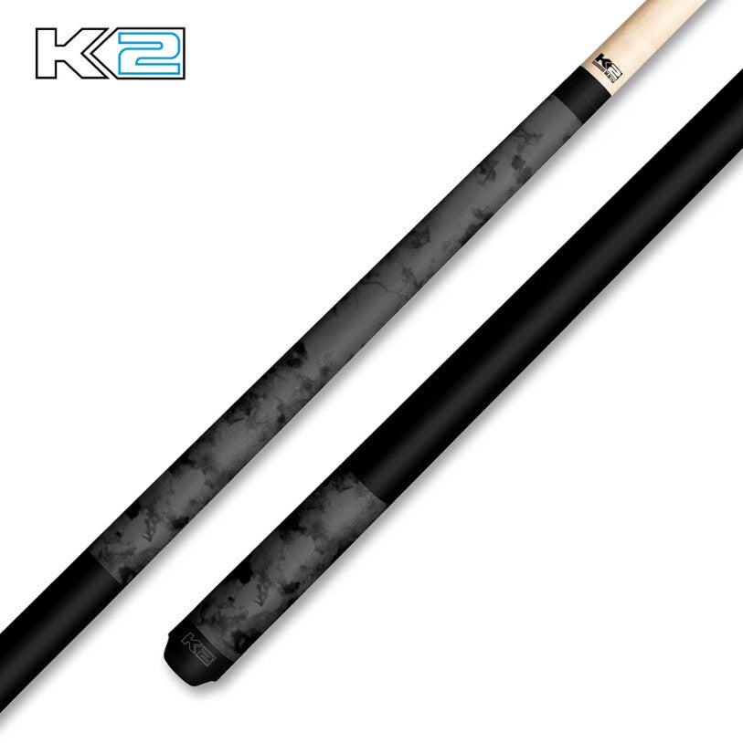 K2 KL95 Pool Cue Gray Smoke Matte 12.5mm Low Deflection Shaft for Precision Play