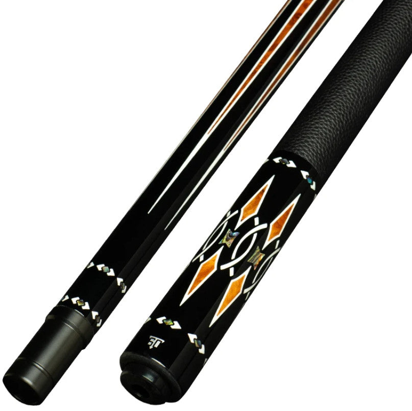 Triple 60 Carpo CP3 Billiards Pool Cue Ebony Amboyna Burl Abalone inlays