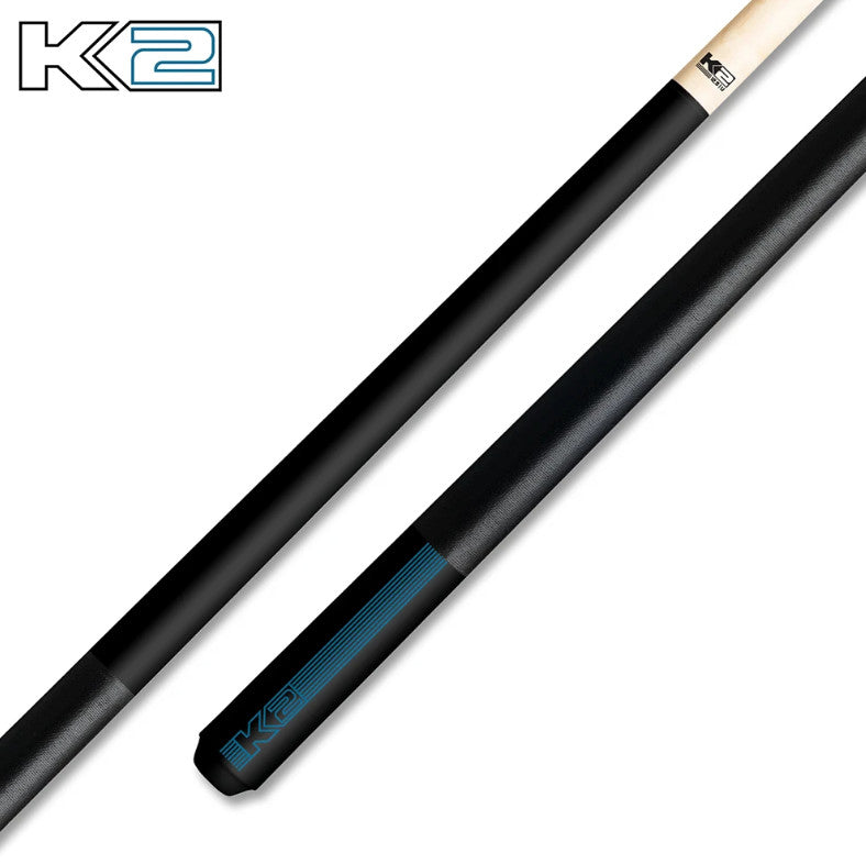 K2 Pool KLB11 Cue Matte Black With Blue W/ K2 LD 12.5MM Shaft!