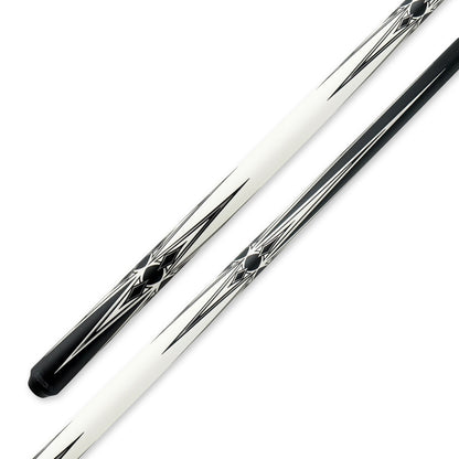 K2 KL160 Pool Cue Matte Black White 11.75mm Low Deflection Shaft Uni-Loc