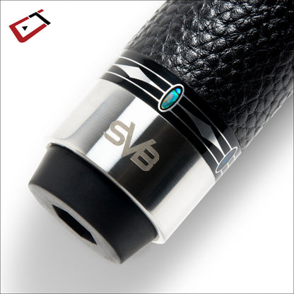 Cuetec Cynergy SVB Gen II Pool Cue – Black | Leather Wrap | 11.8mm Shaft 19oz