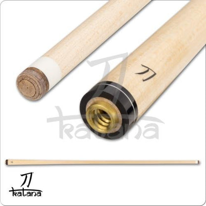 Katana KAT11 African Ebony Pool Cue 12.5mm Shaft Joint Protectors