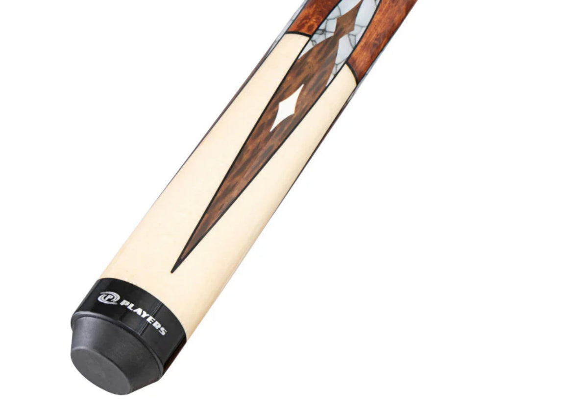 Players G4147 Birdseye &amp; Maple with White Recon Wrapless Cue Free Shipping!