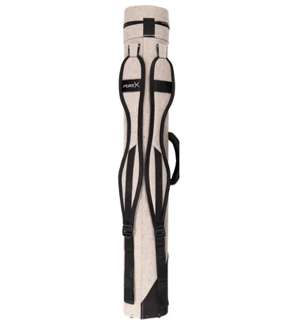 Pure X PXC624GY 2x4 Pool Cue Case Polyester Backpack Straps Gray
