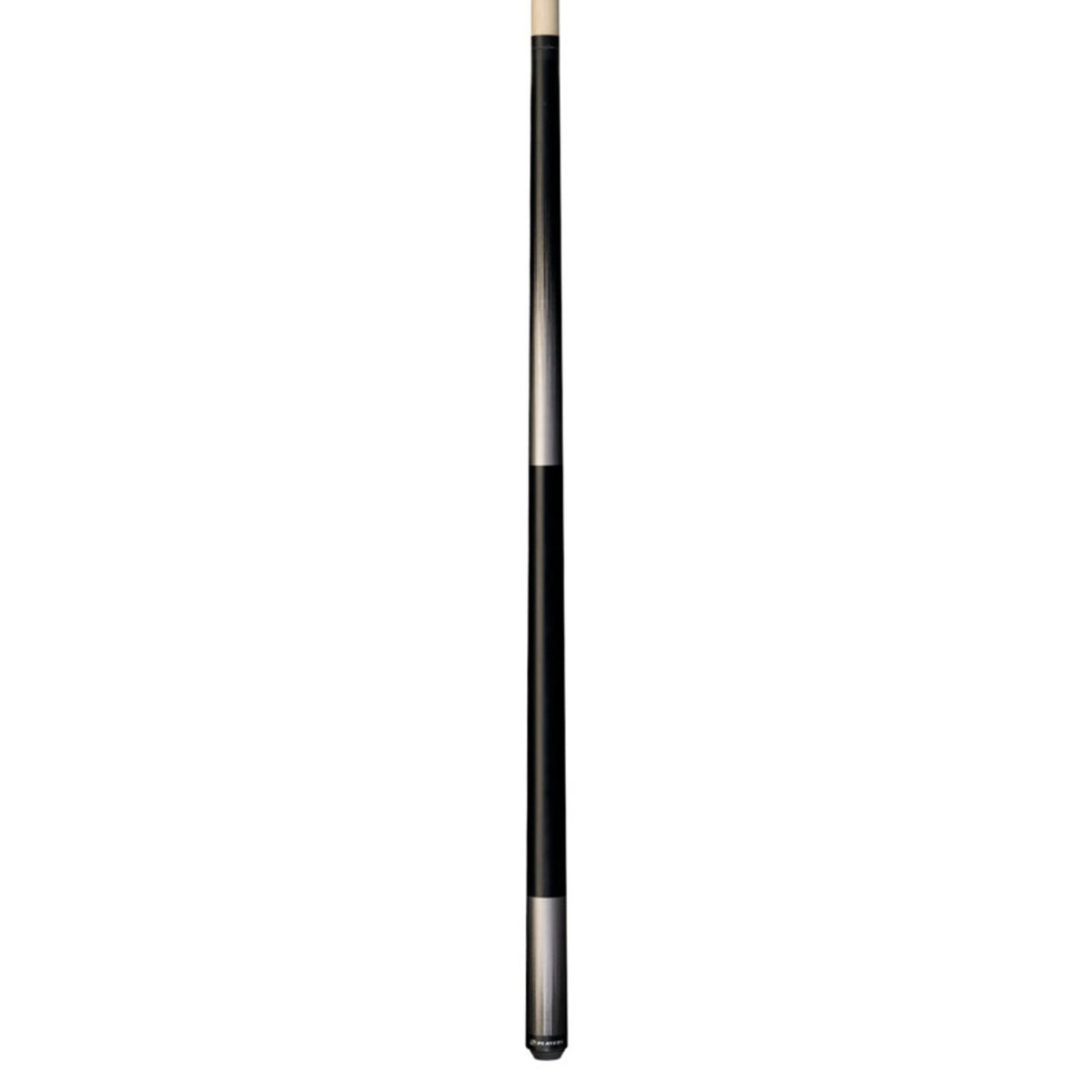 Players Sonic Silver Matte Wrapless Pool Cue C701 - High-Impact Ferrule, 15" Tap