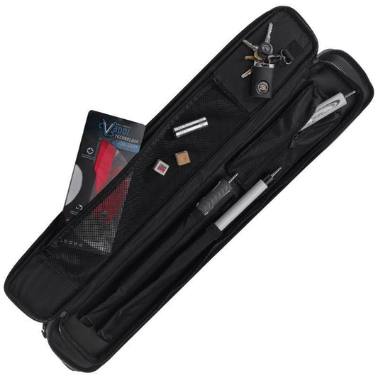 Lucasi LC948W Soft Cue Case - Black 4×8 Holds 4 Butts & 8 Shafts