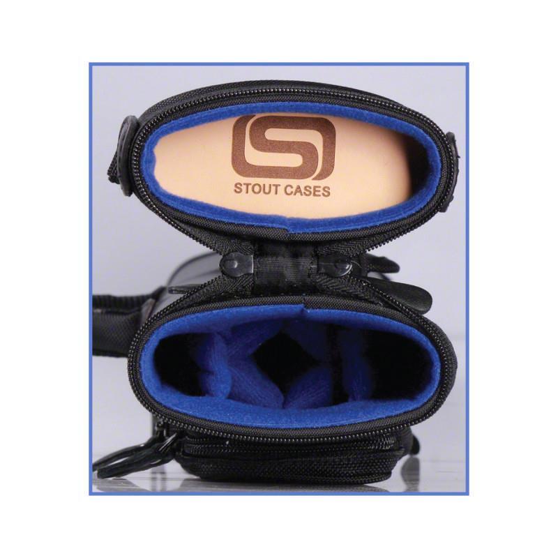Stout 3 Butt 4 Shaft 3B/4S Hard Black Billiards Pool Cue Stick Case BK34S