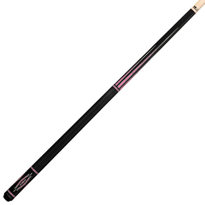 K2 Pool Cue KL140 Gloss Black, Pink Marcota Points W/ K2 LD 12.5MM Shaft!