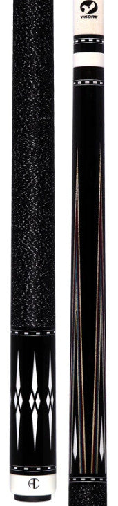 Ariel Carmeli by Viking Cues Diamond Series Silver Diamond Pool Cue Vikore Shaft