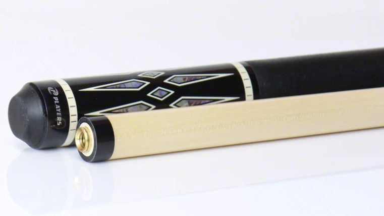 Players G4118 Black with Blue Recon Cue with Black Linen Wrap! Free Shipping!