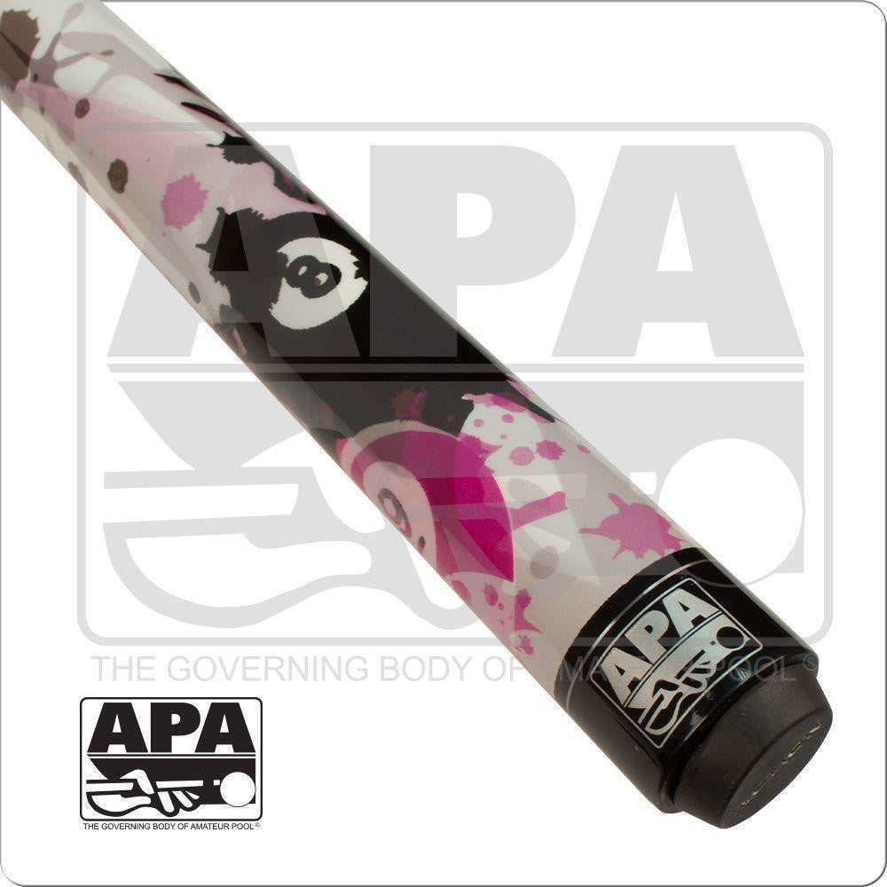 Action APA Shoot Like a Girl Pool Cue 19oz, 29 Inch Maple Shaft, 13mm Tip