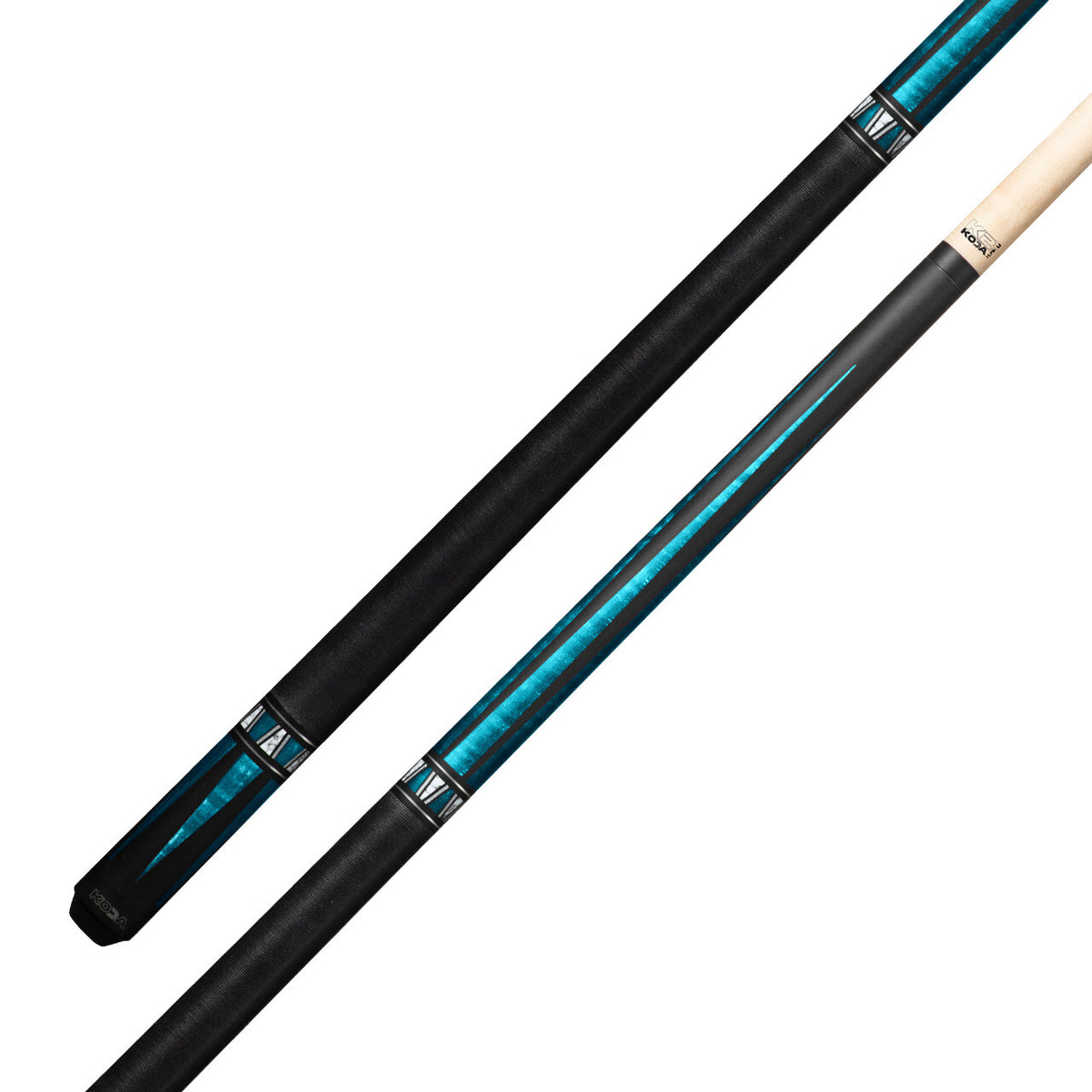 K2 Pool KL172 Cue Matte Black, Purple Curly Point Design W/ K2 LD 11.75MM Shaft!