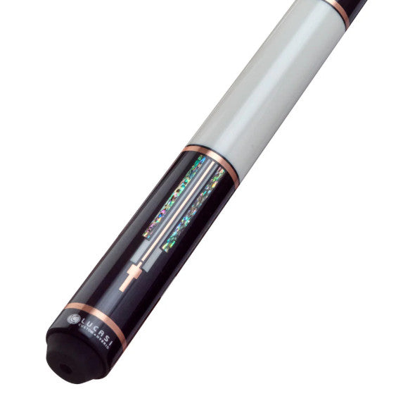 Lucasi LCAD03 Custom Pool Cue – Art Deco Rose Gold &amp; Mother‑of‑Pearl 11.75mm