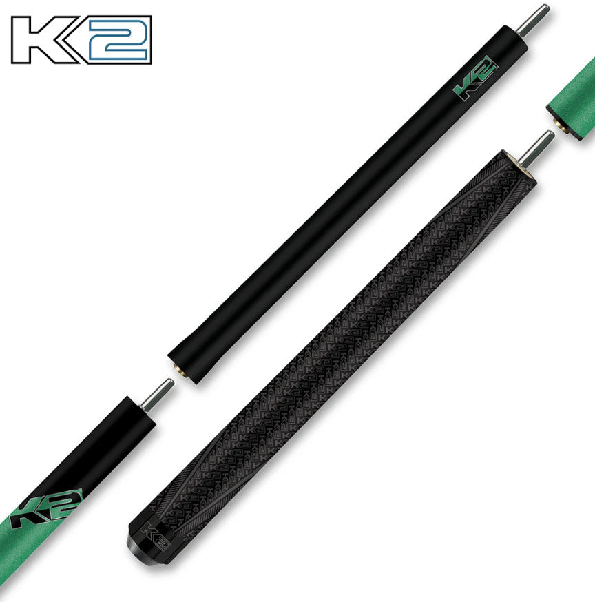 K2 6 in 1 Break/Jump Cue - Green - Fast Shipping - Bold Performance Cue