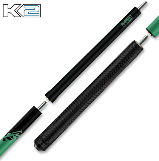 K2 6 in 1 Break/Jump Cue - Green - Fast Shipping - Bold Performance Cue