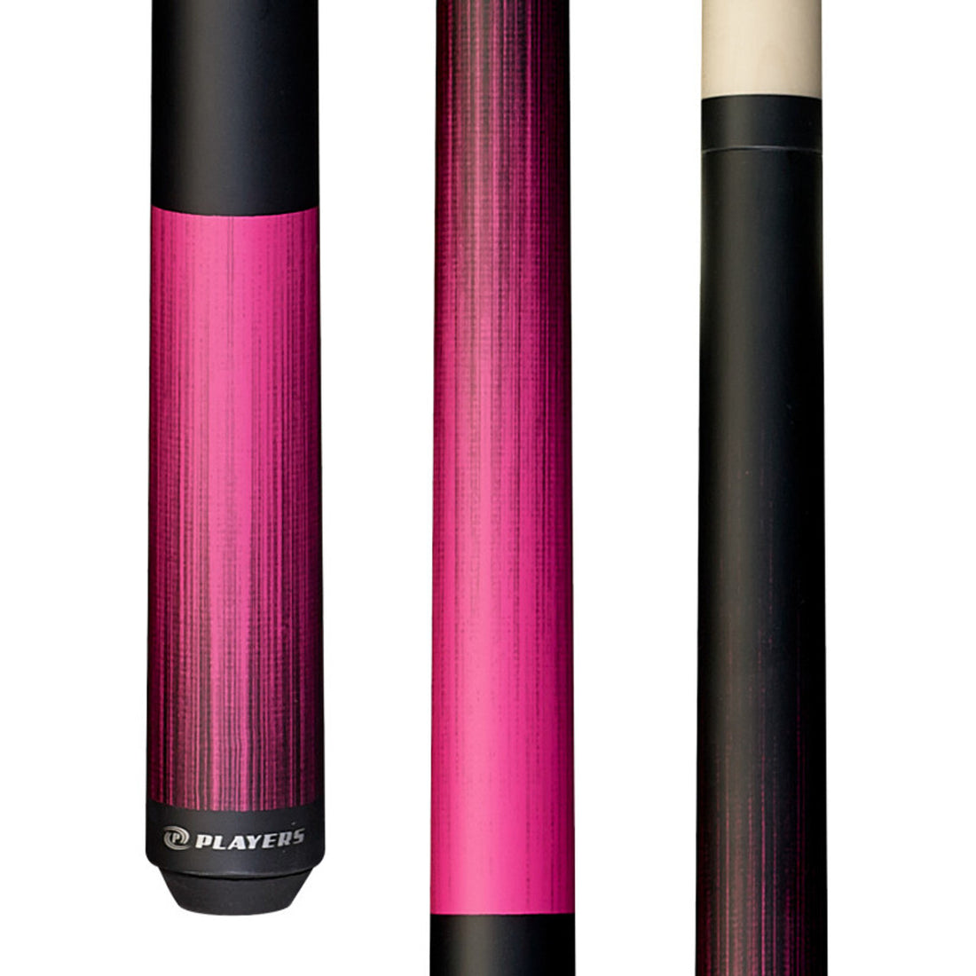 Players Passion Pink Matte Wrapless Cue C703, Durable Leather Tip, Lifetime Guar