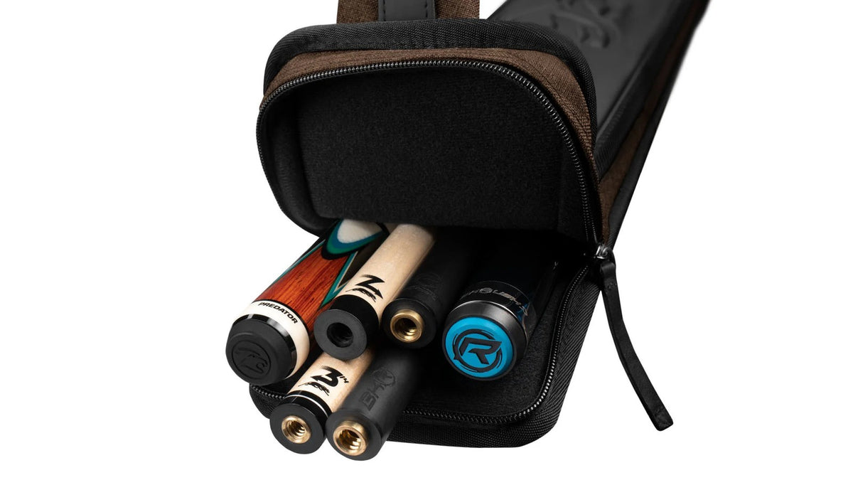 Predator Metro Brown Hard Pool Cue Case - Holds 2 Butts &amp; 4 Shafts