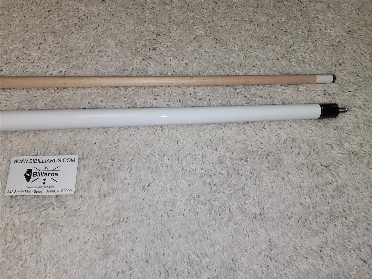 Viking Valhalla VA108 Hard Rock Maple 3 Silver Ring Pool/Billiard Cue - White