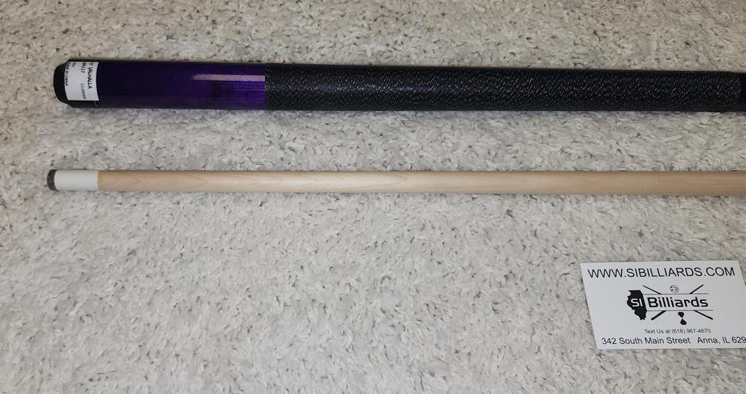 Viking Valhalla VA117 Hard Rock Maple Linen Wrap Pool/Billiard Cue - Purple
