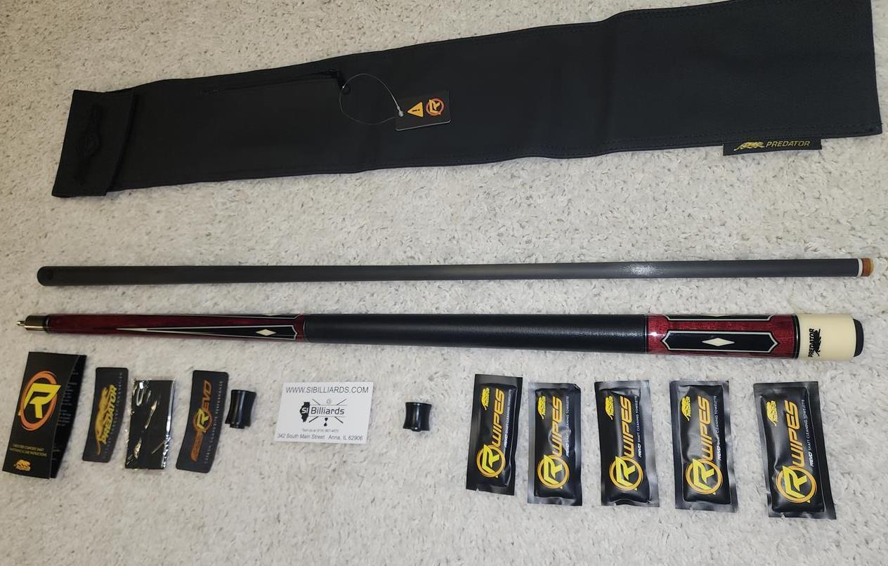 Predator K Series Classics 2-3 Cue - Revo 12.9 mm WVP Shaft + Jt. Caps & Case
