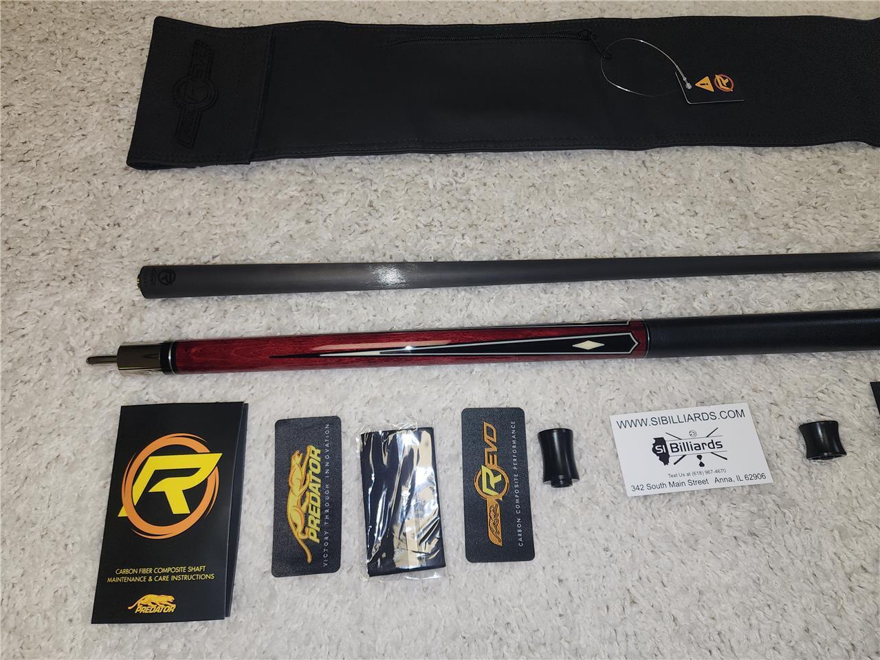 Predator K Series Classics 2-3 Cue - Revo 12.9 mm WVP Shaft + Jt. Caps & Case