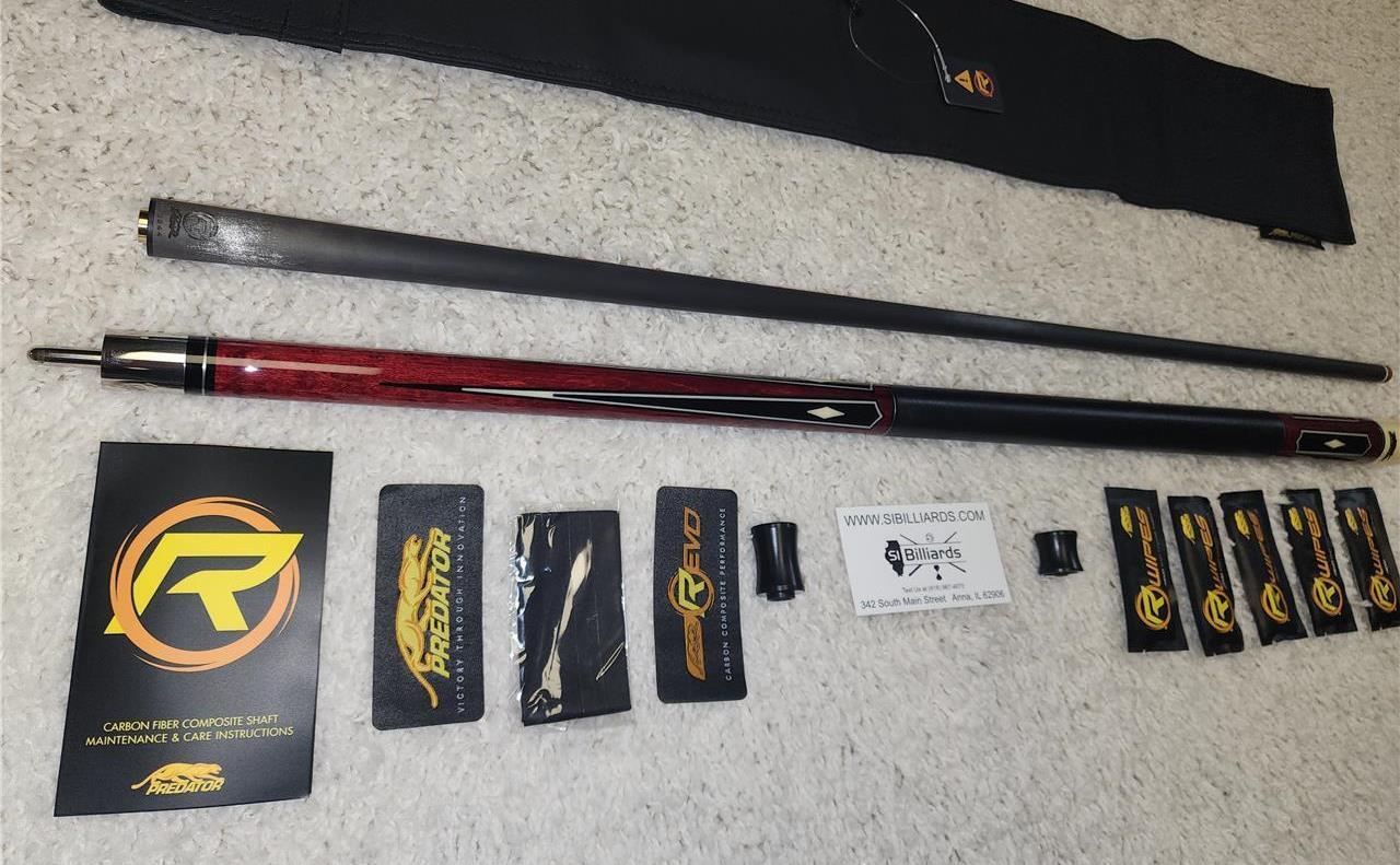 Predator K Series Classics 2-3 Cue - Revo 12.9 mm WVP Shaft + Jt. Caps & Case