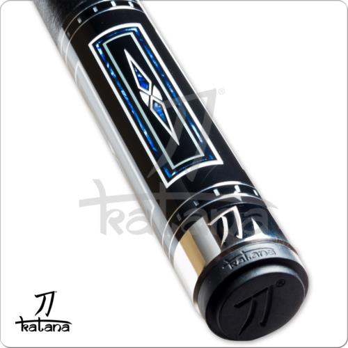Katana KAT16 Blue & Grey Points Cue Pool Cue w/ Joint Protectors & FREE Shipping