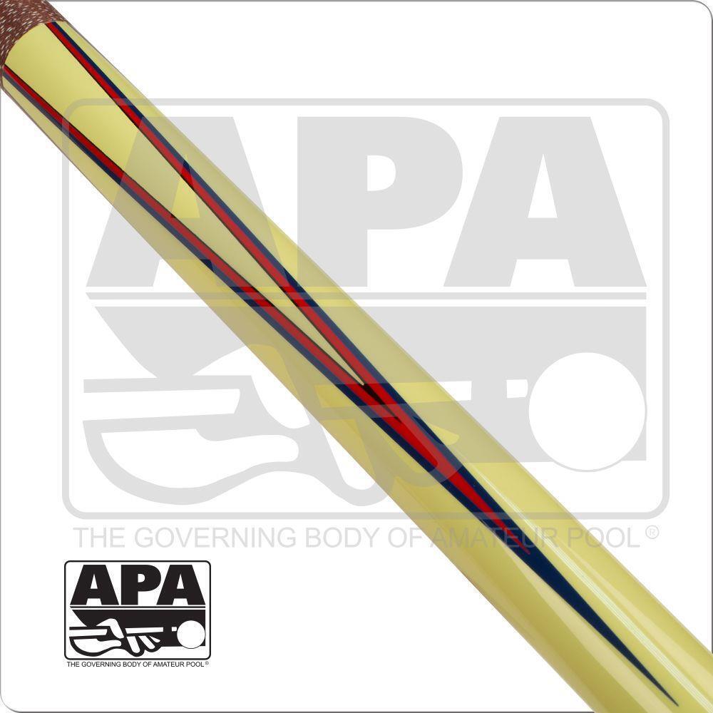 Action APA 03 Pool Cue Red and Blue Vaneered Points 19oz Free Shipping!