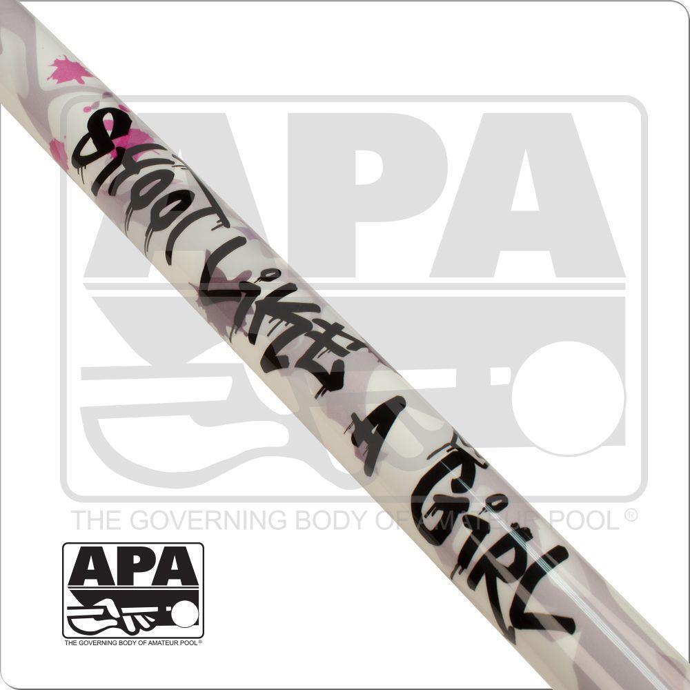 Action APA 29 Pool Cue "Shoot Like A Girl" 19oz Free Shipping!