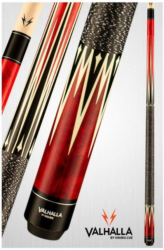 Viking Valhalla VA303 Hard Rock Maple Pool/Billiard Cue Redish With HD Transfers